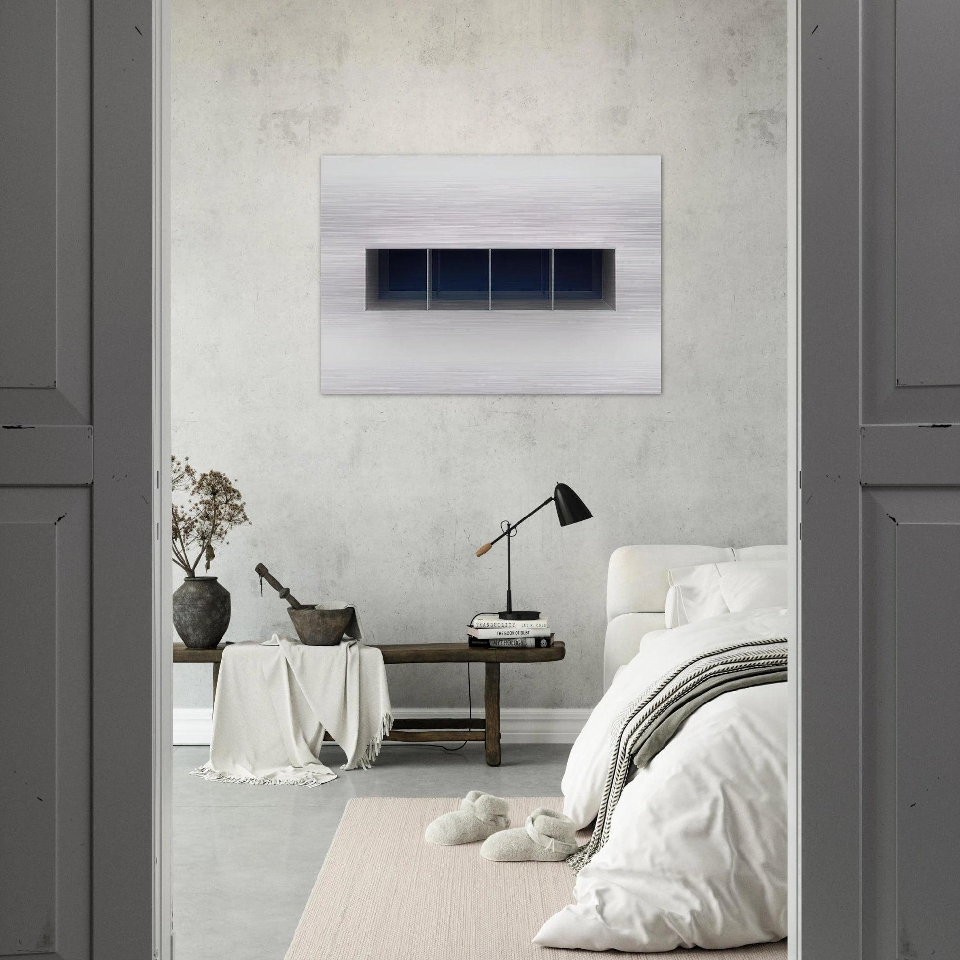 Untitled Menziken - 1988 - Donald Judd Brushed Aluminum Print - 70x100 cm / 28x40 inches | Donald Judd Aluminum Print | Donald Judd Prints