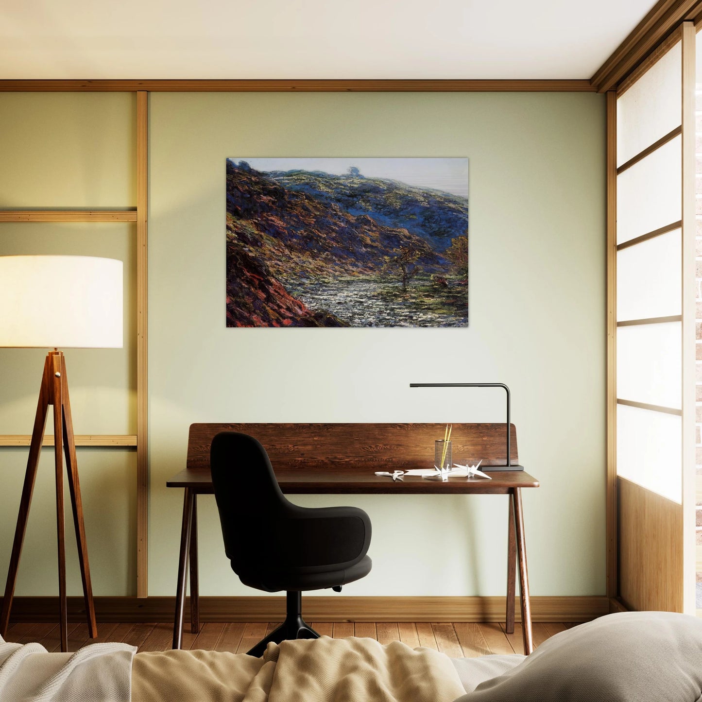 The Old Tree, Gorge of the Petite Creuse - claude monet Brushed Aluminum Print - 70x100 cm / 28x40 inches | claude monet Aluminum Print | claude monet Prints