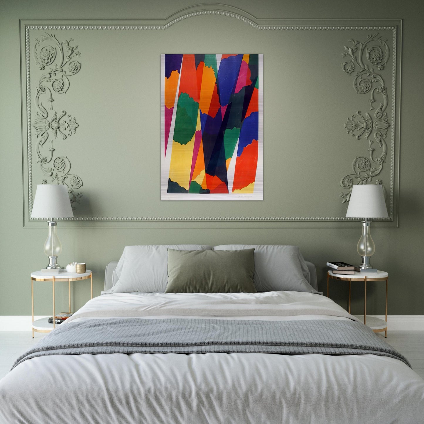 Wait - Untitled XIX - 1968 - Piero Dorazio Brushed Aluminum Print - 70x100 cm / 28x40 inches | Piero Dorazio Aluminum Print | Piero Dorazio Prints