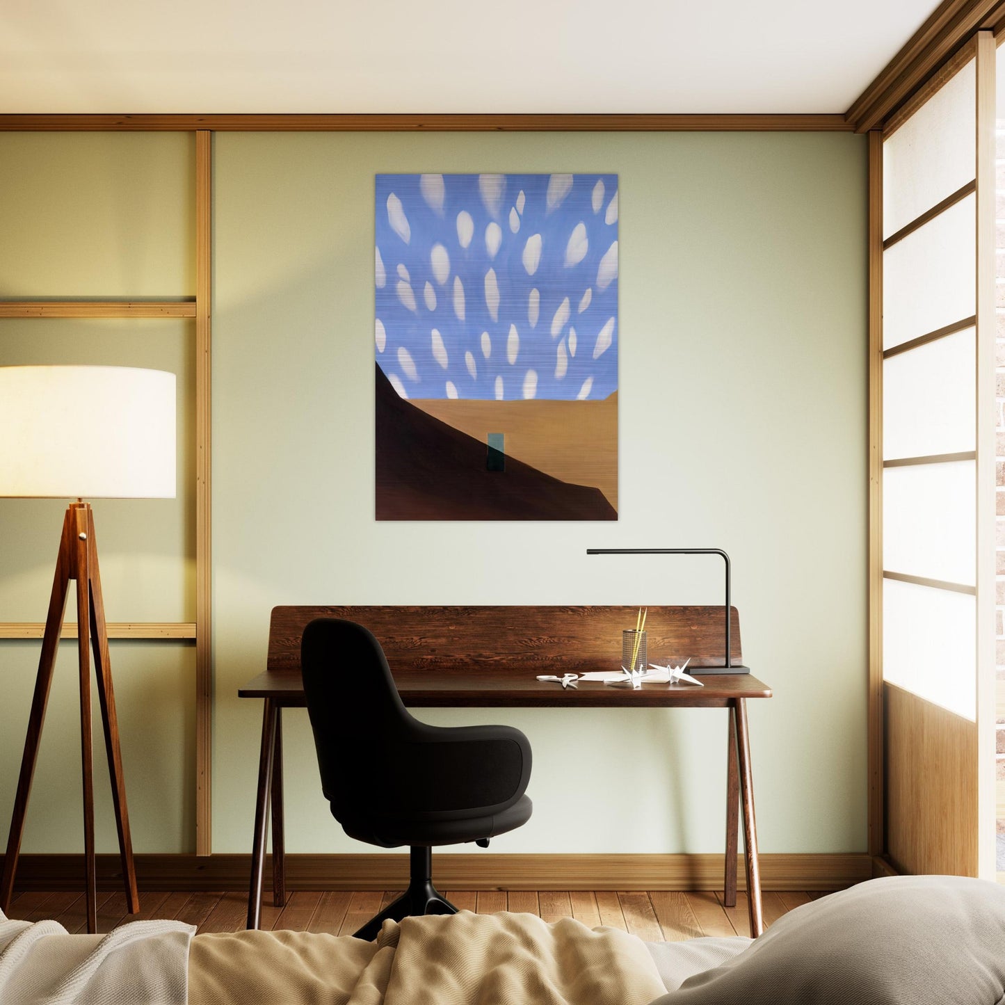 In the Patio VIII - Georgia O'Keeffe Brushed Aluminum Print - 70x100 cm / 28x40 inches | Georgia O'Keeffe Aluminum Print | Georgia O'Keeffe Prints