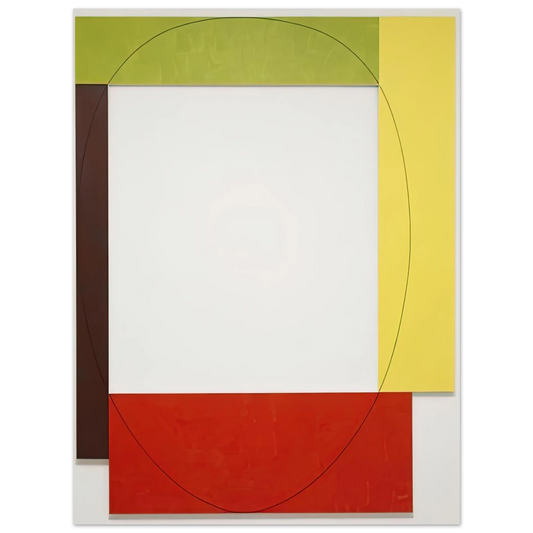 Robert Mangold - FOUR COLOR FRAME PAINTING 5 PARASOL UNIT 1984  75x100 cm / 30x40inches Fine Art Poster