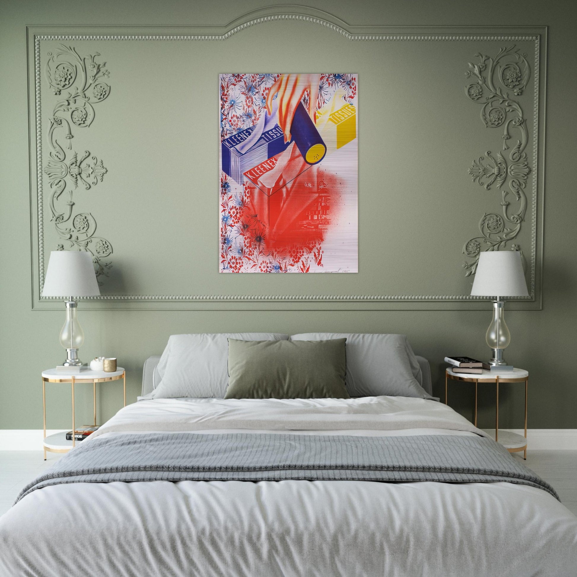 Campaign - James Rosenquist Brushed Aluminum Print - 70x100 cm / 28x40 inches | James Rosenquist Aluminum Print | James Rosenquist Prints