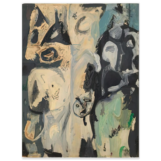 Helen Frankenthaler - Untitled, 1950- Wall Art - 21x29.7 cm / 8x12" - Fine Art Poster-canvas - -