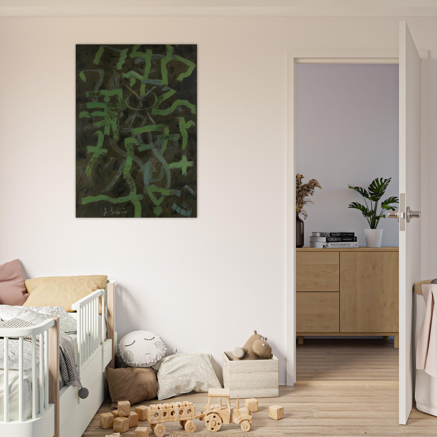 Green - 1948 - Bradley Walker Tomlin Brushed Aluminum Print - 70x100 cm / 28x40 inches | Bradley Walker Tomlin Aluminum Print | Bradley Walker Tomlin Prints
