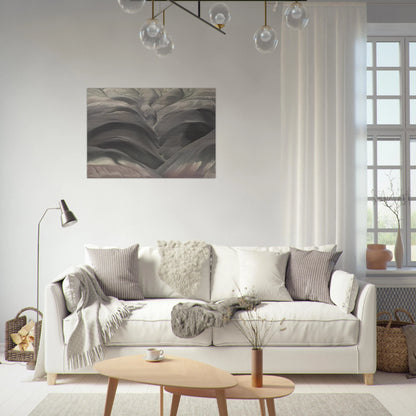 Black Place I - Georgia O'Keeffe Brushed Aluminum Print - 70x100 cm / 28x40 inches | Georgia O'Keeffe Aluminum Print | Georgia O'Keeffe Prints