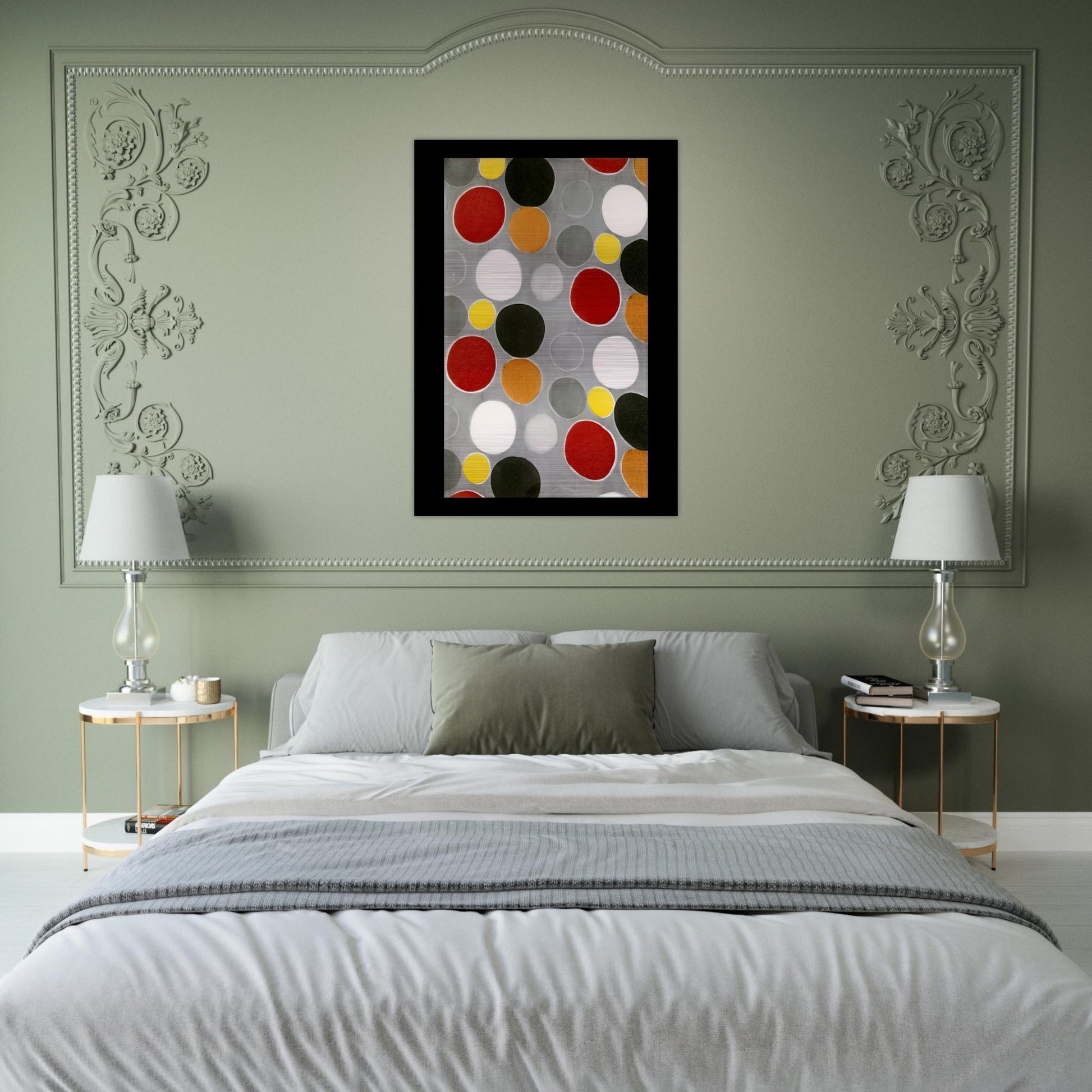 FABRIC PATTERN - Sonia Delaunay Brushed Aluminum Print - 70x100 cm / 28x40 inches | Sonia Delaunay Aluminum Print | Sonia Delaunay Prints