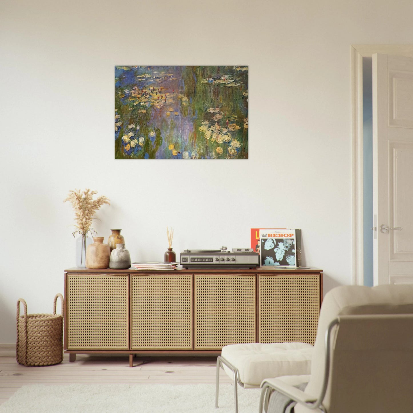 Water Lilies - claude monet Brushed Aluminum Print - 70x100 cm / 28x40 inches | claude monet Aluminum Print | claude monet Prints