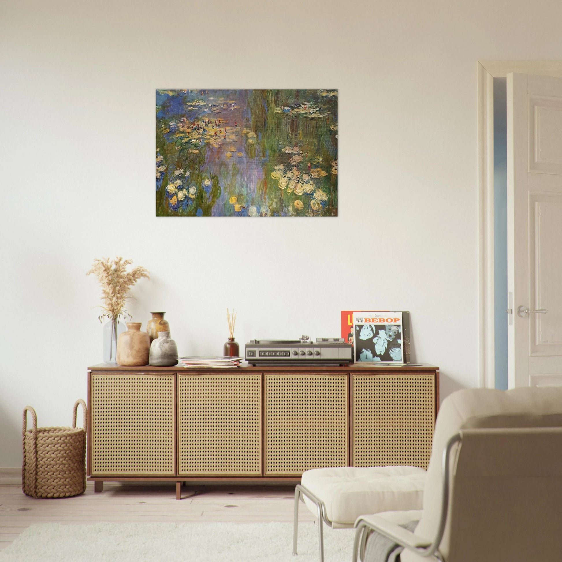 Water Lilies - claude monet Brushed Aluminum Print - 70x100 cm / 28x40 inches | claude monet Aluminum Print | claude monet Prints