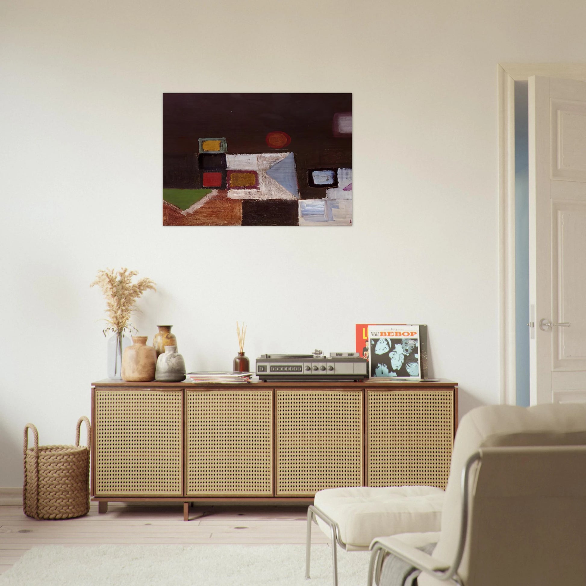 Untitled - 1948 - Victor Pasmore Brushed Aluminum Print - 70x100 cm / 28x40 inches | Victor Pasmore Aluminum Print | Victor Pasmore Prints