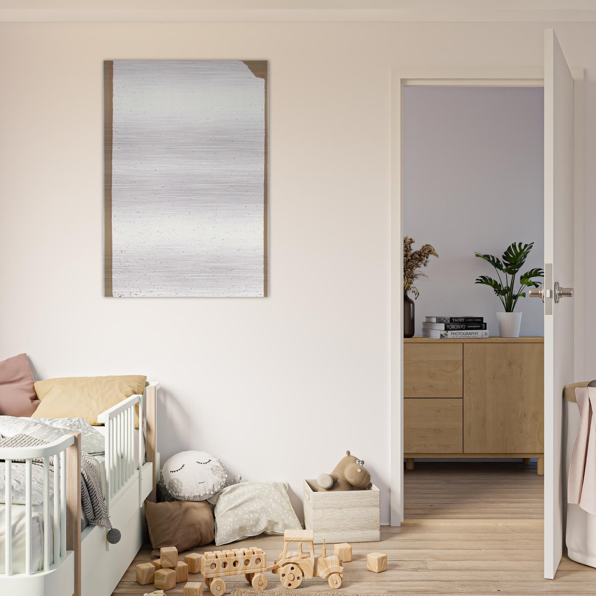 Convention - Robert Ryman Brushed Aluminum Print - 70x100 cm / 28x40 inches | Robert Ryman Aluminum Print | Robert Ryman Prints