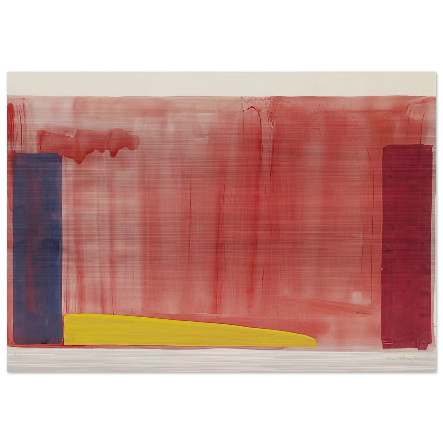 Untitled - Color Field Painting - John Hoyland Brushed Aluminum Print - 70x100 cm / 28x40 inches | John Hoyland Aluminum Print | John Hoyland Prints