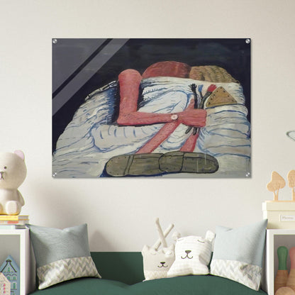 COUPLE IN BED - Philip Guston Acrylic Print - 70x100 cm / 28x40″ inches