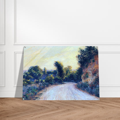 Road near Giverny - claude monet Acrylic Print - 70x100 cm / 28x40″ inches