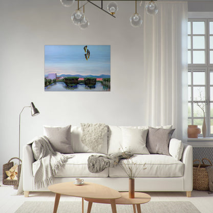 Echo Park Falling Angels - 1974 - Carlos Almaraz Brushed Aluminum Print - 70x100 cm / 28x40 inches | Carlos Almaraz Aluminum Print | Carlos Almaraz Prints