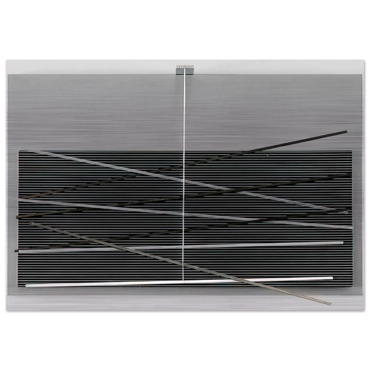 VIBRATIONS M TALLIQUES 1969 - Jesus Rafael Soto Brushed Aluminum Print - 70x100 cm / 28x40 inches | Jesus Rafael Soto Aluminum Print | Jesus Rafael Soto Prints
