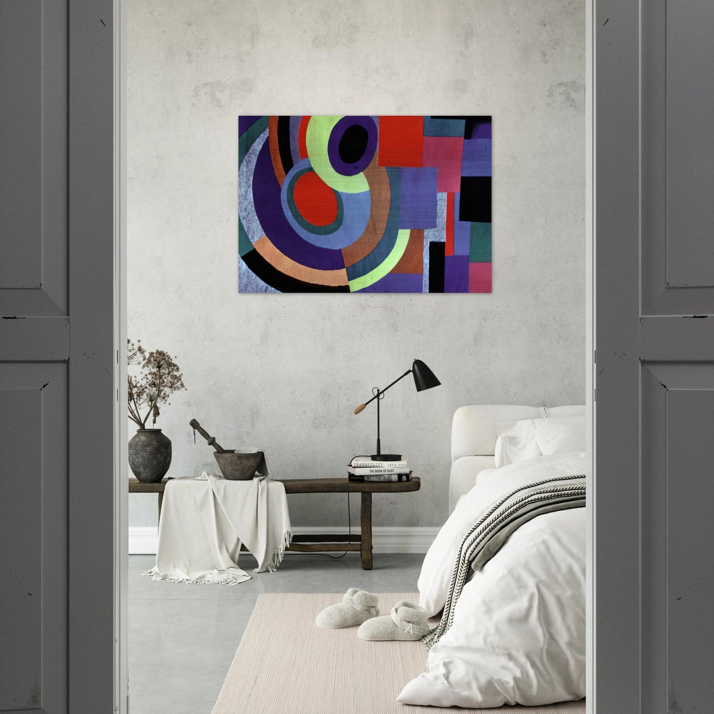 ICARUS - Sonia Delaunay Brushed Aluminum Print - 70x100 cm / 28x40 inches | Sonia Delaunay Aluminum Print | Sonia Delaunay Prints