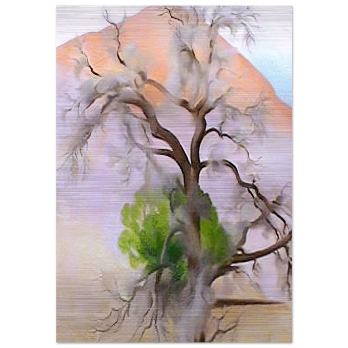 Pinons with Cedar - Georgia O'Keeffe Brushed Aluminum Print - 70x100 cm / 28x40 inches | Georgia O'Keeffe Aluminum Print | Georgia O'Keeffe Prints