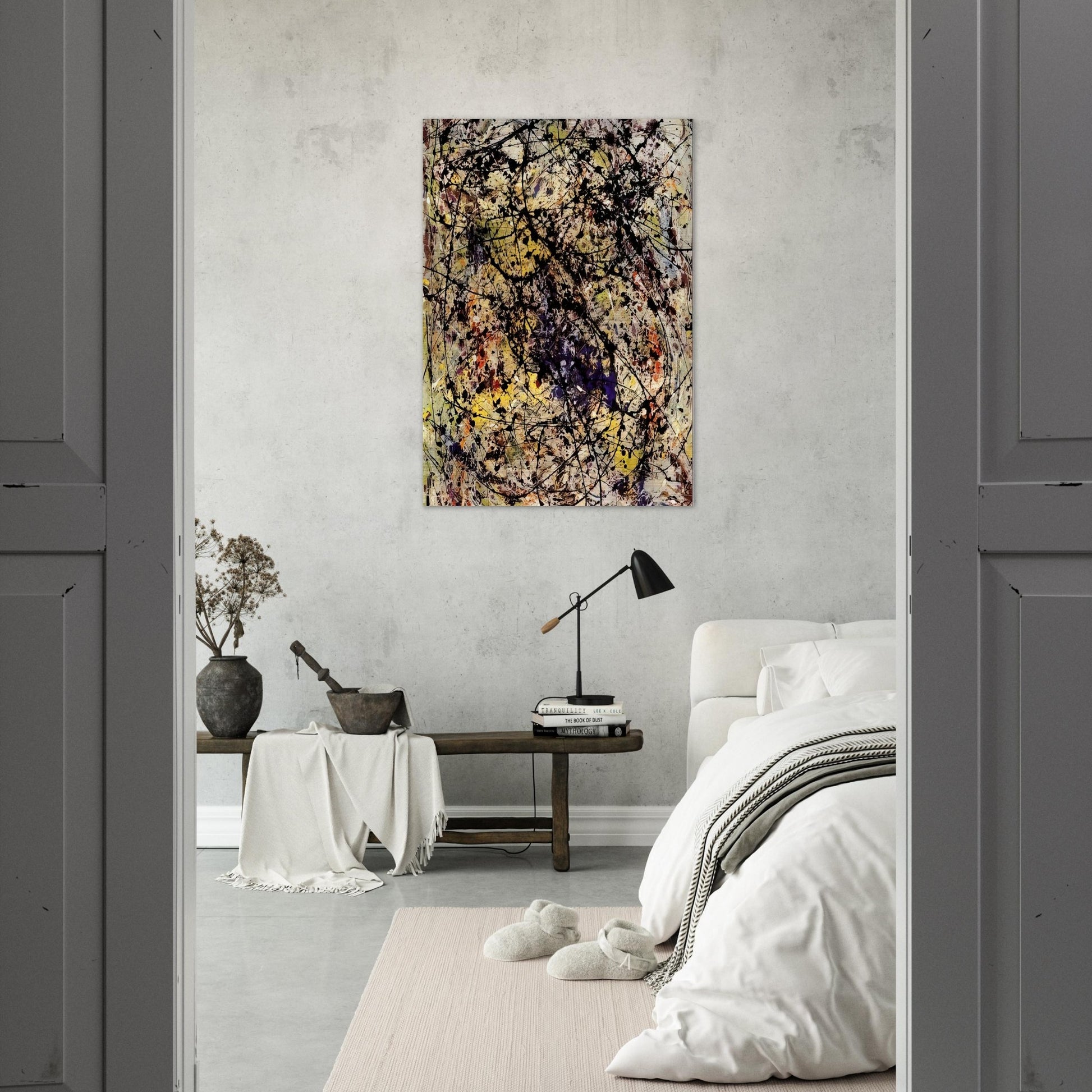 REFLECTIONS OF THE BIG DIPPER 1947 - Jackson Pollock Brushed Aluminum Print - 70x100 cm / 28x40 inches | Jackson Pollock Aluminum Print | Jackson Pollock Prints