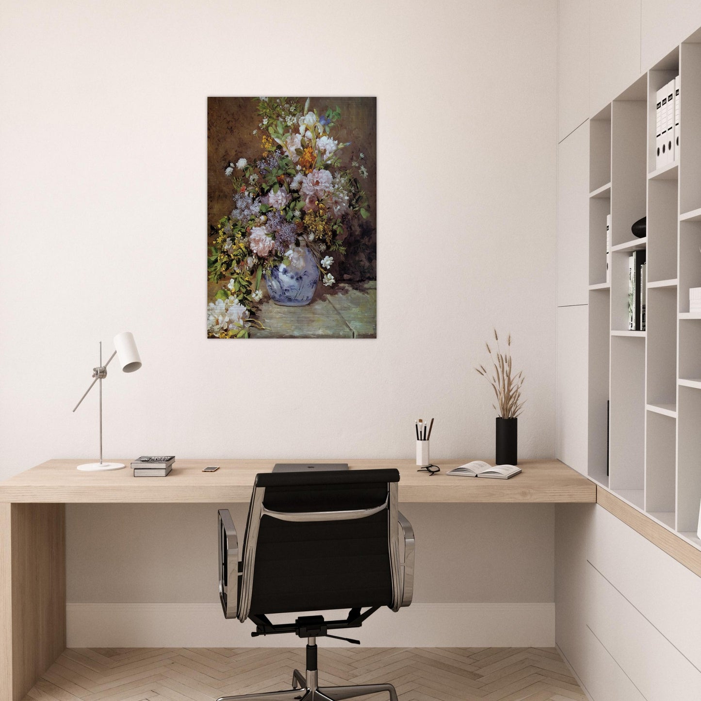 Spring Bouquet - Pierre-Auguste Renoir Brushed Aluminum Print - 70x100 cm / 28x40 inches | Pierre-Auguste Renoir Aluminum Print | Pierre-Auguste Renoir Prints