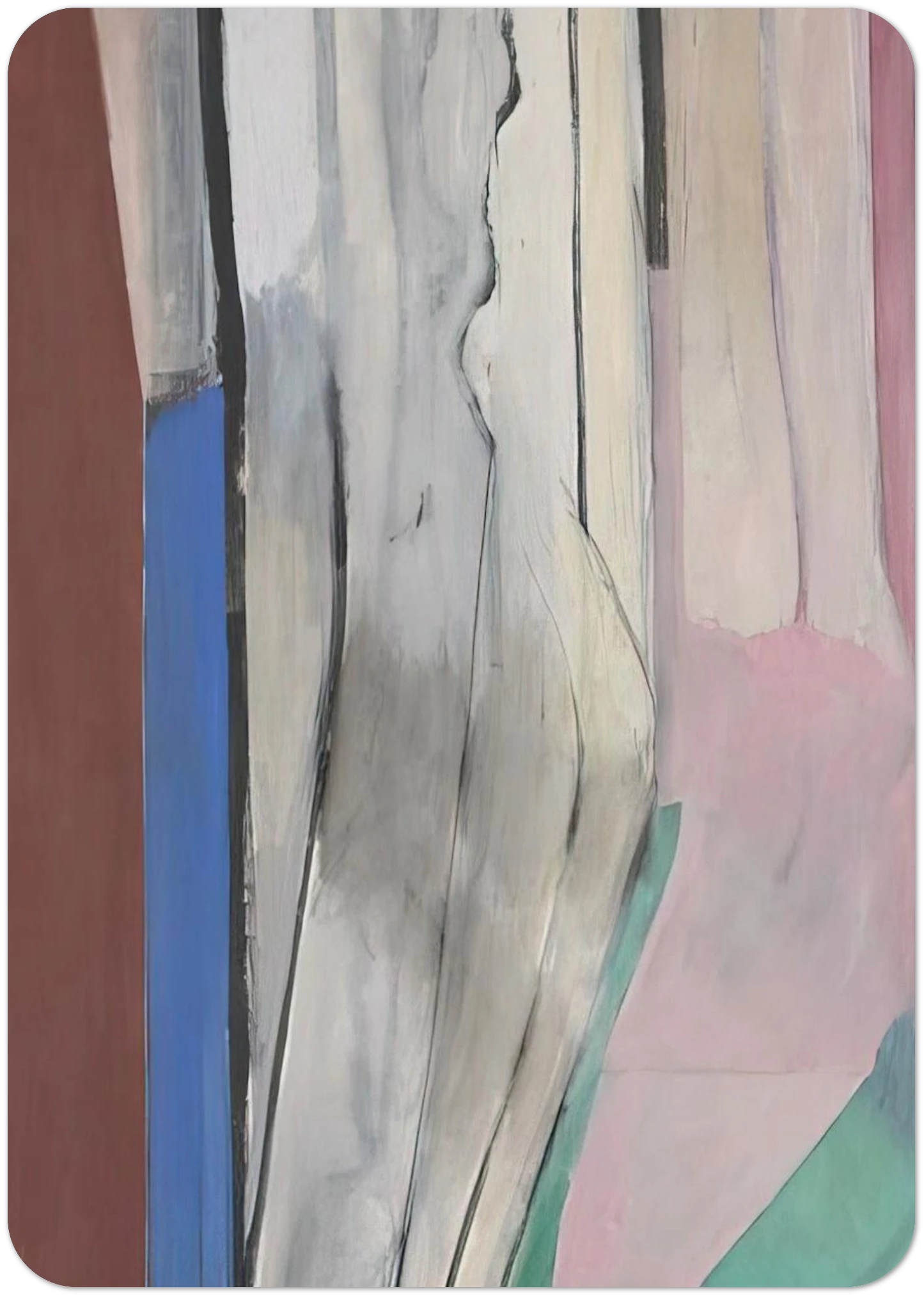 Ocean Park #6 By Richard Diebenkorn Pack of 10 Post Cards | Richard Diebenkorn Post Cards | A6 (10.5 x 14.8 cm) - 4.1 x 5.8 inches