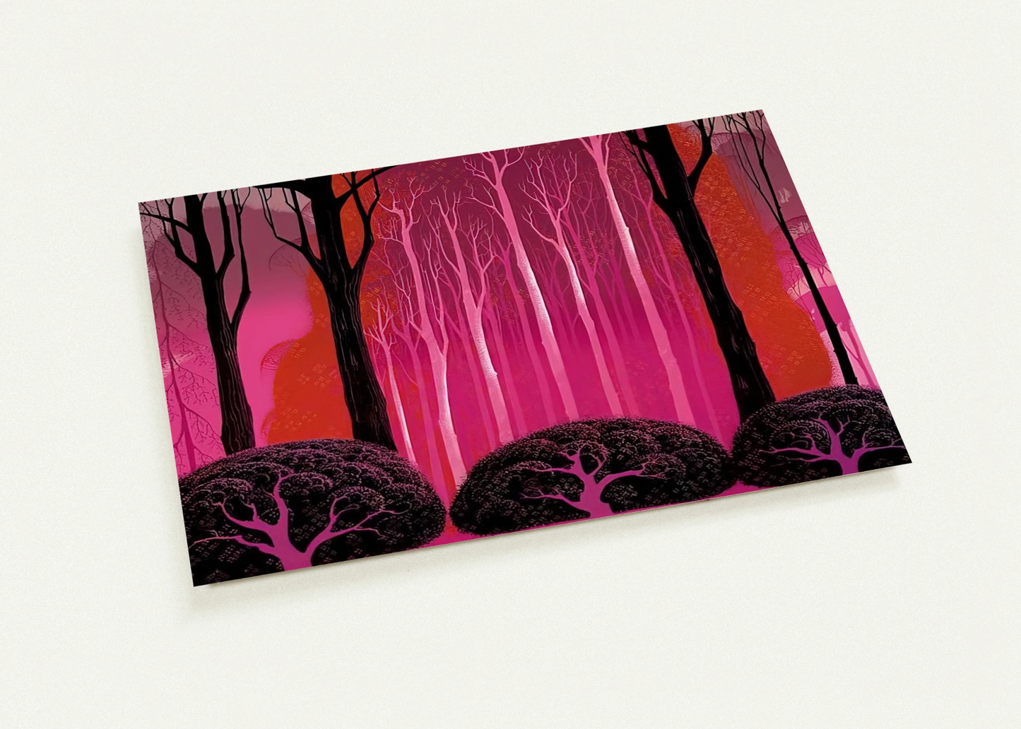 Crimson Glory By Eyvind Earle Pack of 10 Post Cards | Eyvind Earle Post Cards | A6 (10.5 x 14.8 cm) - 4.1 x 5.8 inches