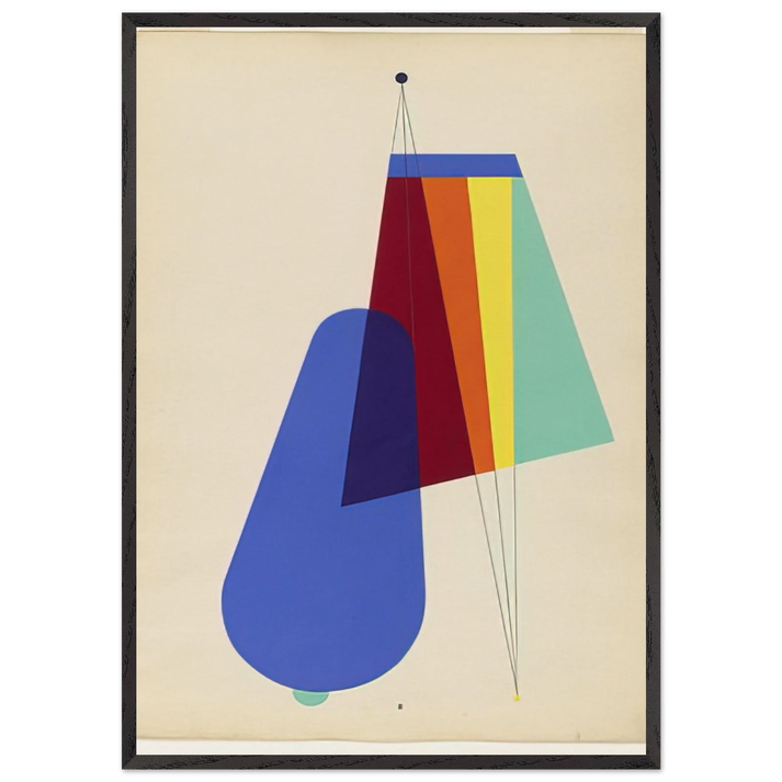 LONG DISTANCE FROM THE PORTFOLIO REVOLVING DOORS 1926 - Man Ray 70x100 cm / 28x40 inches Framed Art Print – Black Wooden Frame