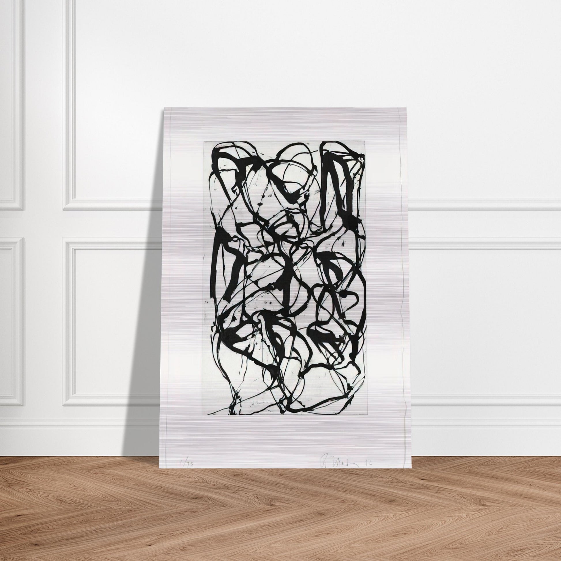 Han Shan Exit - 1992 - Brice Marden Brushed Aluminum Print - 70x100 cm / 28x40 inches | Brice Marden Aluminum Print | Brice Marden Prints