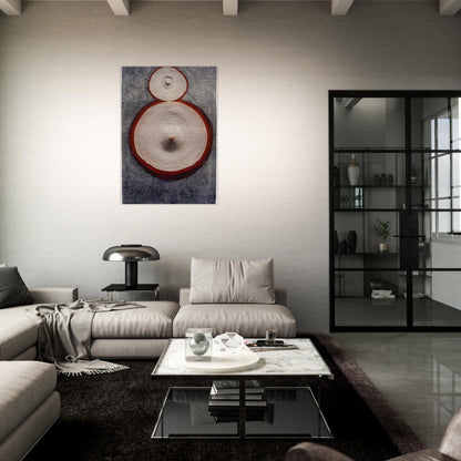 RINGAROUND AROSIE 1965 - Eva Hesse Brushed Aluminum Print - 70x100 cm / 28x40 inches | Eva Hesse Aluminum Print | Eva Hesse Prints
