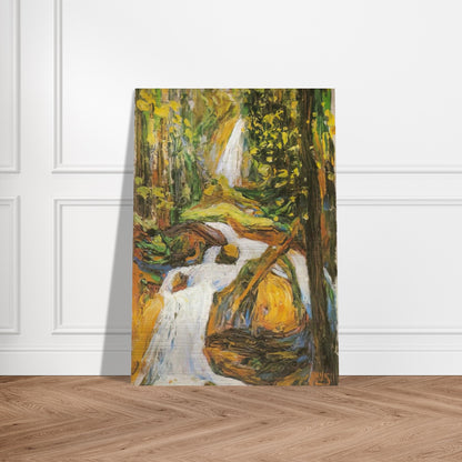KOCHEL WATERFALL I - Wassily Kandinsky Brushed Aluminum Print - 70x100 cm / 28x40 inches | Wassily Kandinsky Aluminum Print | Wassily Kandinsky Prints