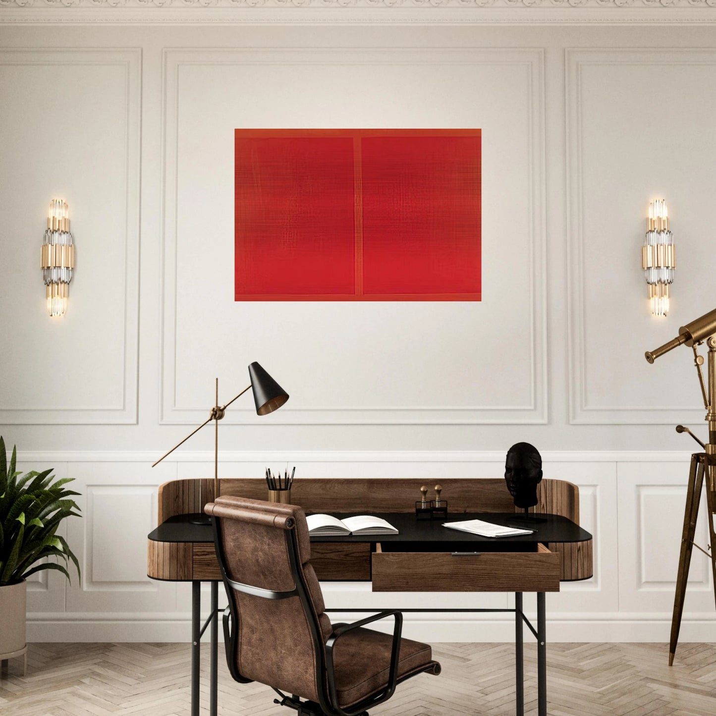 Rettangoli equivalenti - 1965 - Antonio Calderara Brushed Aluminum Print - 70x100 cm / 28x40 inches | Antonio Calderara Aluminum Print | Antonio Calderara Prints