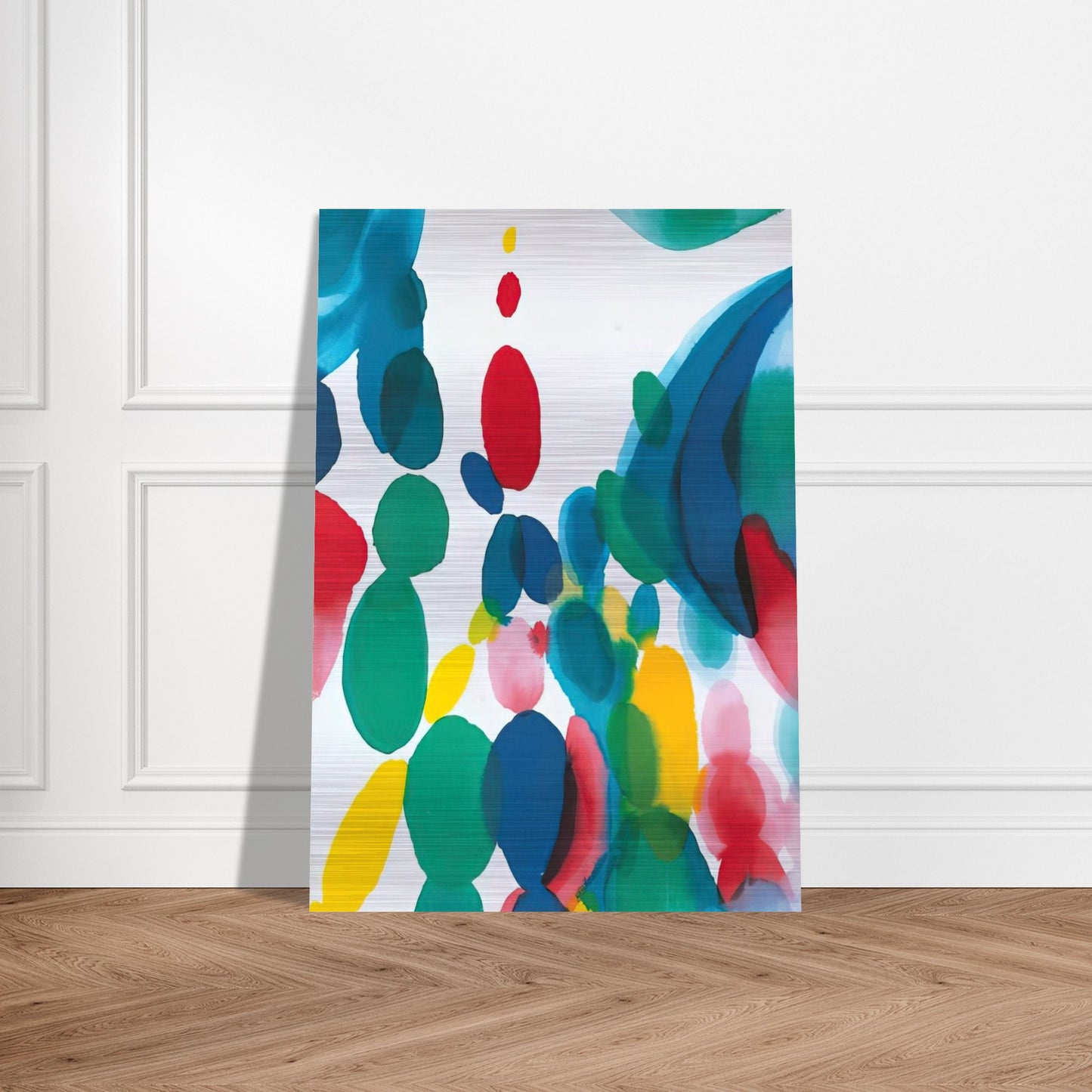 Abstract Composition - Alice Baber Brushed Aluminum Print - 70x100 cm / 28x40 inches | Alice Baber Aluminum Print | Alice Baber Prints