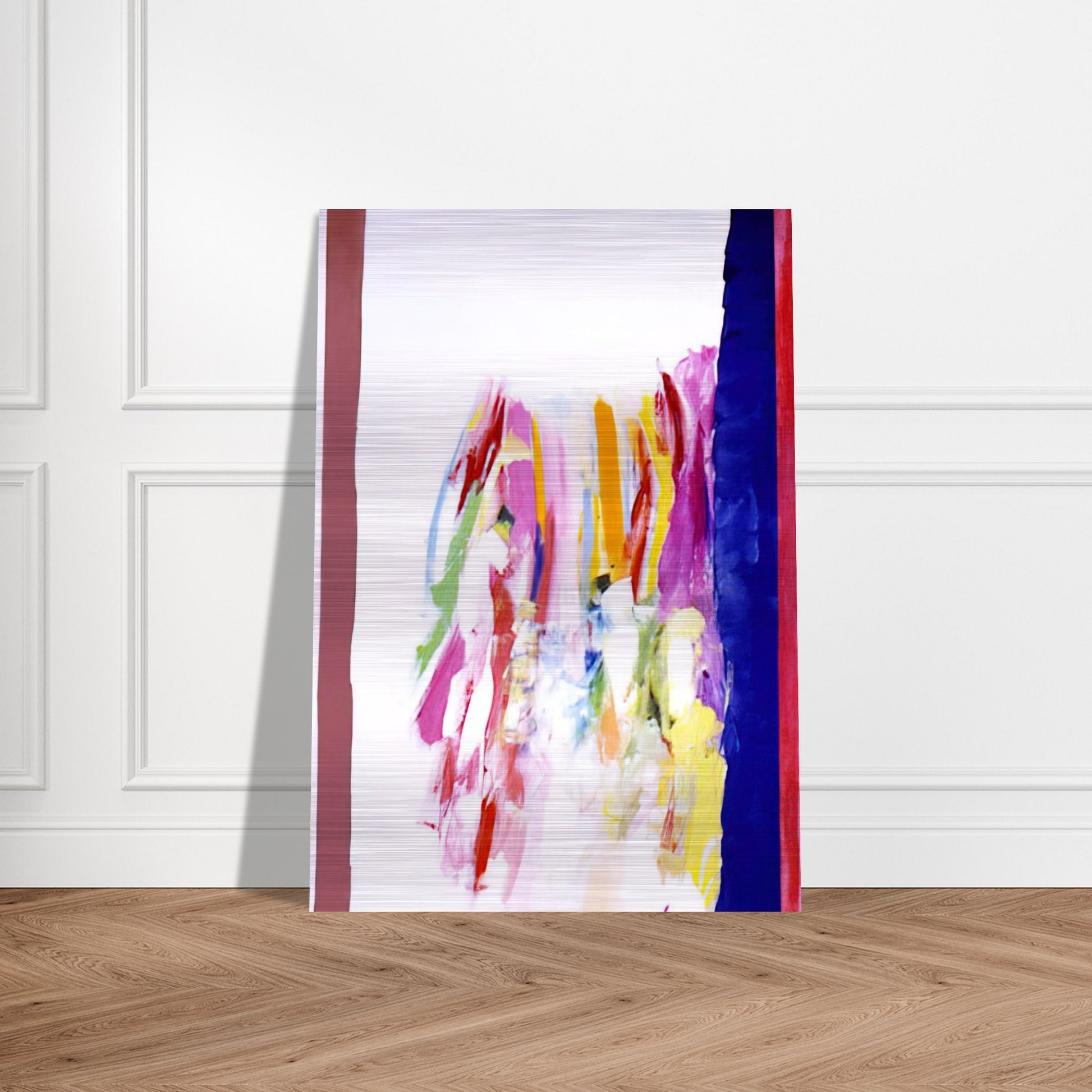 Jubilant Blue - 1972 - Ronnie Landfield Brushed Aluminum Print - 70x100 cm / 28x40 inches | Ronnie Landfield Aluminum Print | Ronnie Landfield Prints