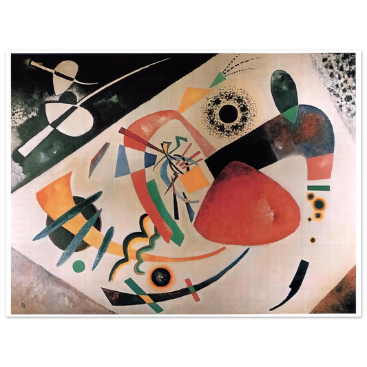 Wassily Kandinsky - RED SPOT II 1921  75x100 cm / 30x40inches Fine Art Poster