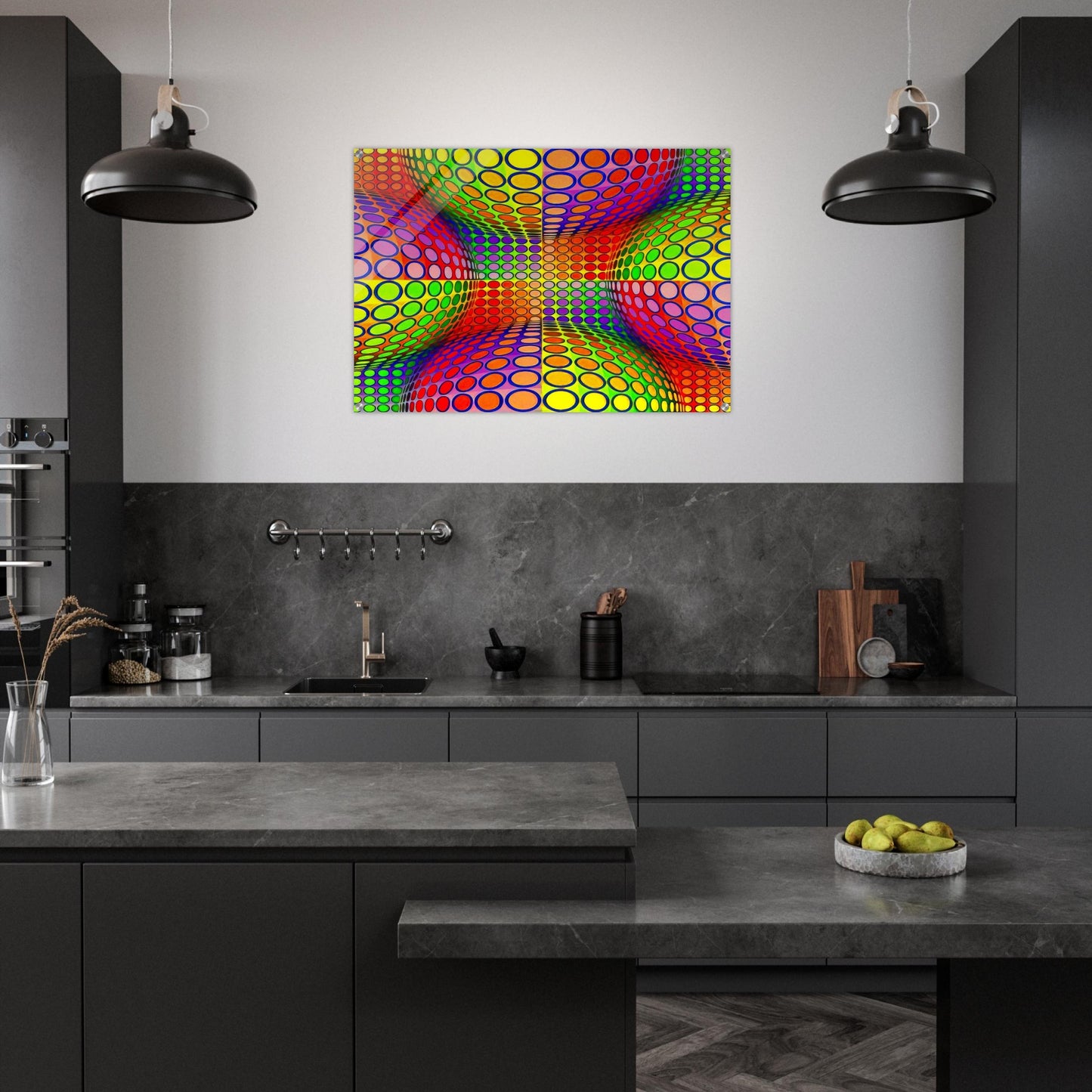 Vega-Lep - 1970 - Victor Vasarely Acrylic Print - 70x100 cm / 28x40″ inches | Victor Vasarely Wall Art | Victor Vasarely Prints