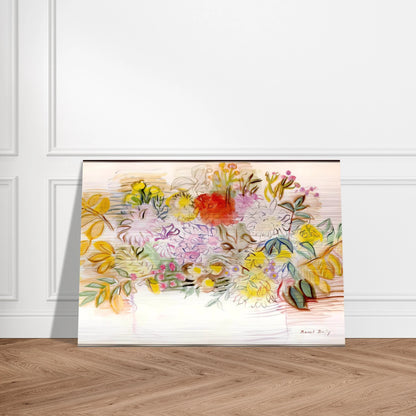 BOUQUET OF FLOWERS - Raoul Dufy Brushed Aluminum Print - 70x100 cm / 28x40 inches | Raoul Dufy Aluminum Print | Raoul Dufy Prints