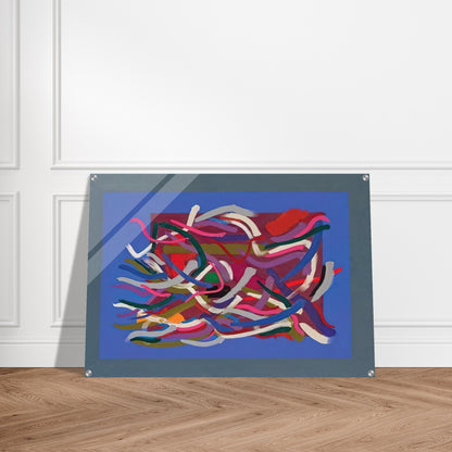 Blue Green Ground - 1961 - John Ferren Acrylic Print - 70x100 cm / 28x40″ inches | John Ferren Wall Art | John Ferren Prints