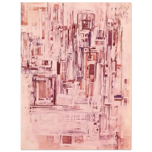 Maria Helena Vieira da Silva - Untitled - 1970  75x100 cm / 30x40inches Fine Art Poster