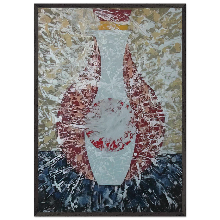 Untitled - 1956 N2 - John Ferren 70x100 cm / 28x40 inches Framed Art Print – Black Wooden Frame