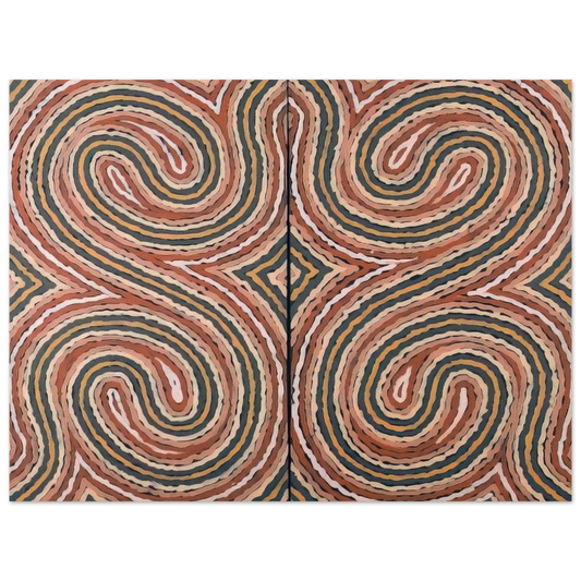 Clifford Possum Tjapaltjarri - Worm Dreaming - 1999  75x100 cm / 30x40inches Fine Art Poster