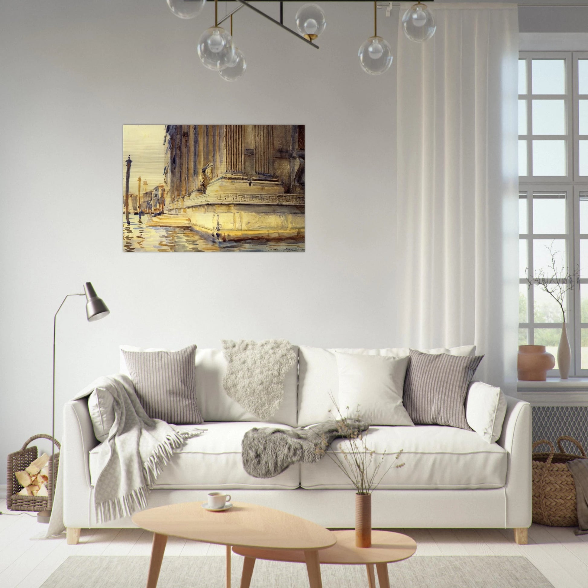 Palazzo Grimani - John Singer Sargent Brushed Aluminum Print - 70x100 cm / 28x40 inches | John Singer Sargent Aluminum Print | John Singer Sargent Prints
