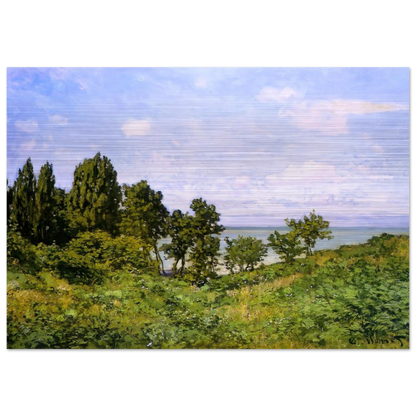 By the Sea - claude monet Brushed Aluminum Print - 70x100 cm / 28x40 inches | claude monet Aluminum Print | claude monet Prints