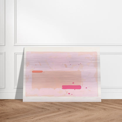 Orange, Pink - 1971 - John Hoyland Brushed Aluminum Print - 70x100 cm / 28x40 inches | John Hoyland Aluminum Print | John Hoyland Prints