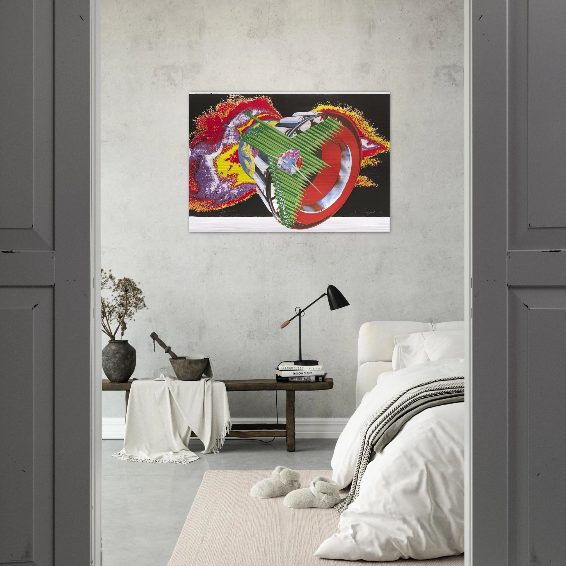 Space Dust - James Rosenquist Brushed Aluminum Print - 70x100 cm / 28x40 inches | James Rosenquist Aluminum Print | James Rosenquist Prints