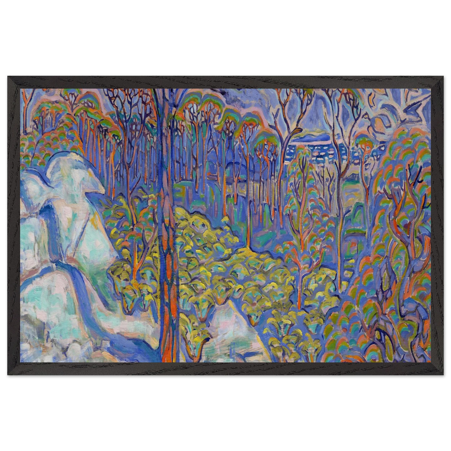 Walter Inglis Anderson - Walter Anderson Wall art - 50x70 cm / 20x28 inches - Premium Wooden Framed Poster With Fine Art Paper-canvas - Black frame
