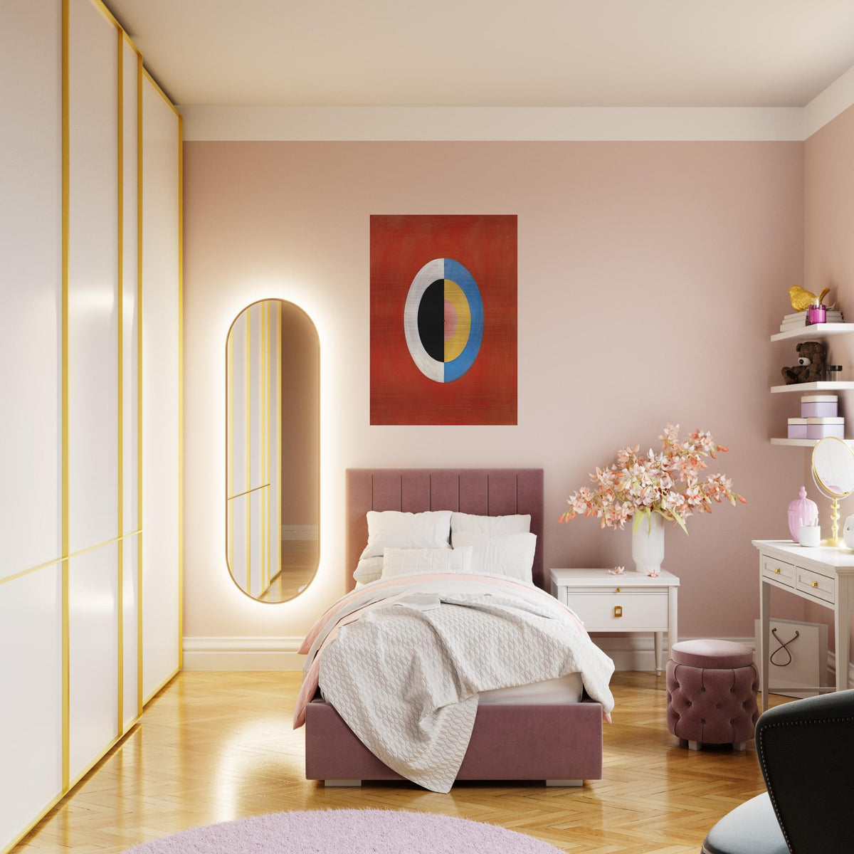THE SWAN NO 17 1915 0 - Hilma af Klint Brushed Aluminum Print - 70x100 cm / 28x40 inches | Hilma af Klint Aluminum Print | Hilma af Klint Prints