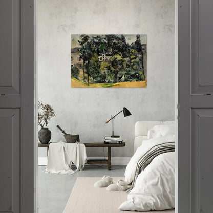 Castle of Marines - Paul Cézanne Brushed Aluminum Print - 70x100 cm / 28x40 inches | Paul Cézanne Aluminum Print | Paul Cézanne Prints