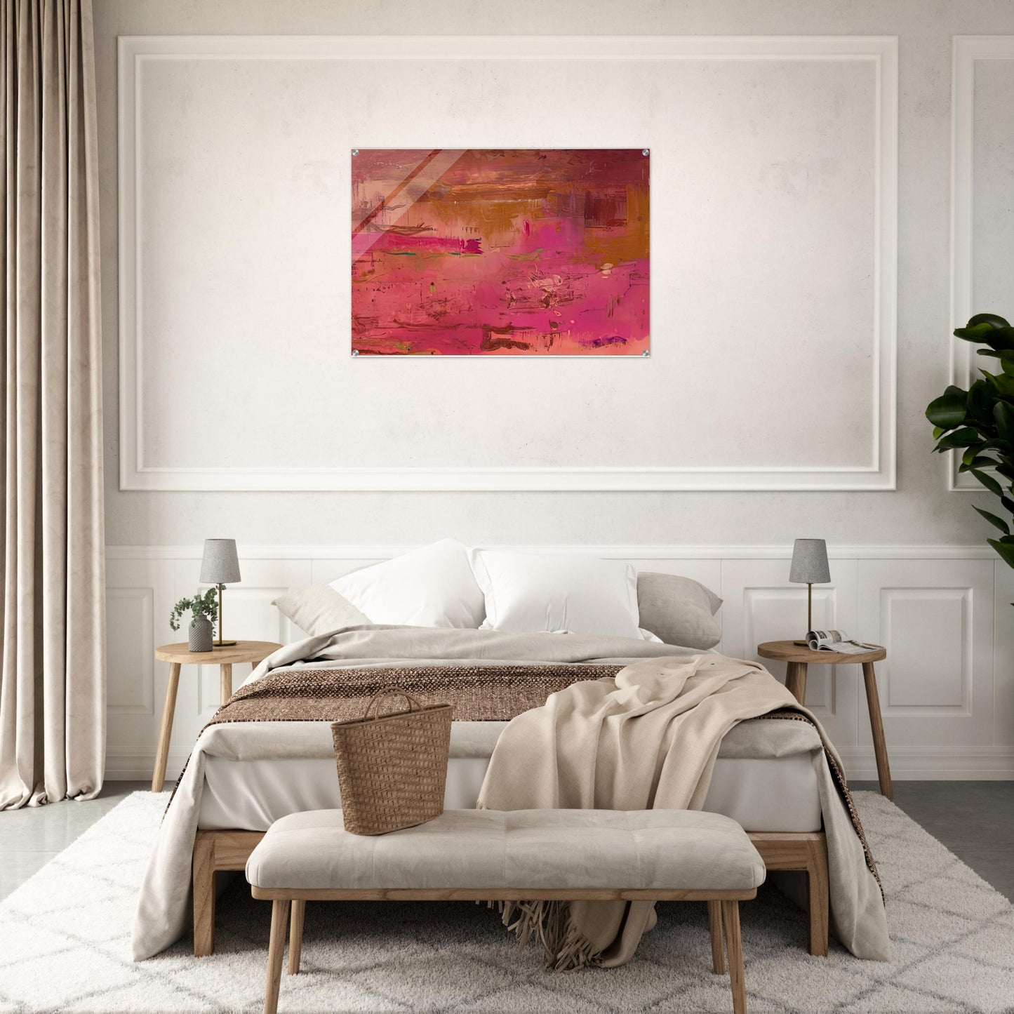 Dream Walk Red, 1978- - Helen Frankenthaler Acrylic Print - 70x100 cm / 28x40″ inches | Helen Frankenthaler Wall Art | Helen Frankenthaler Prints