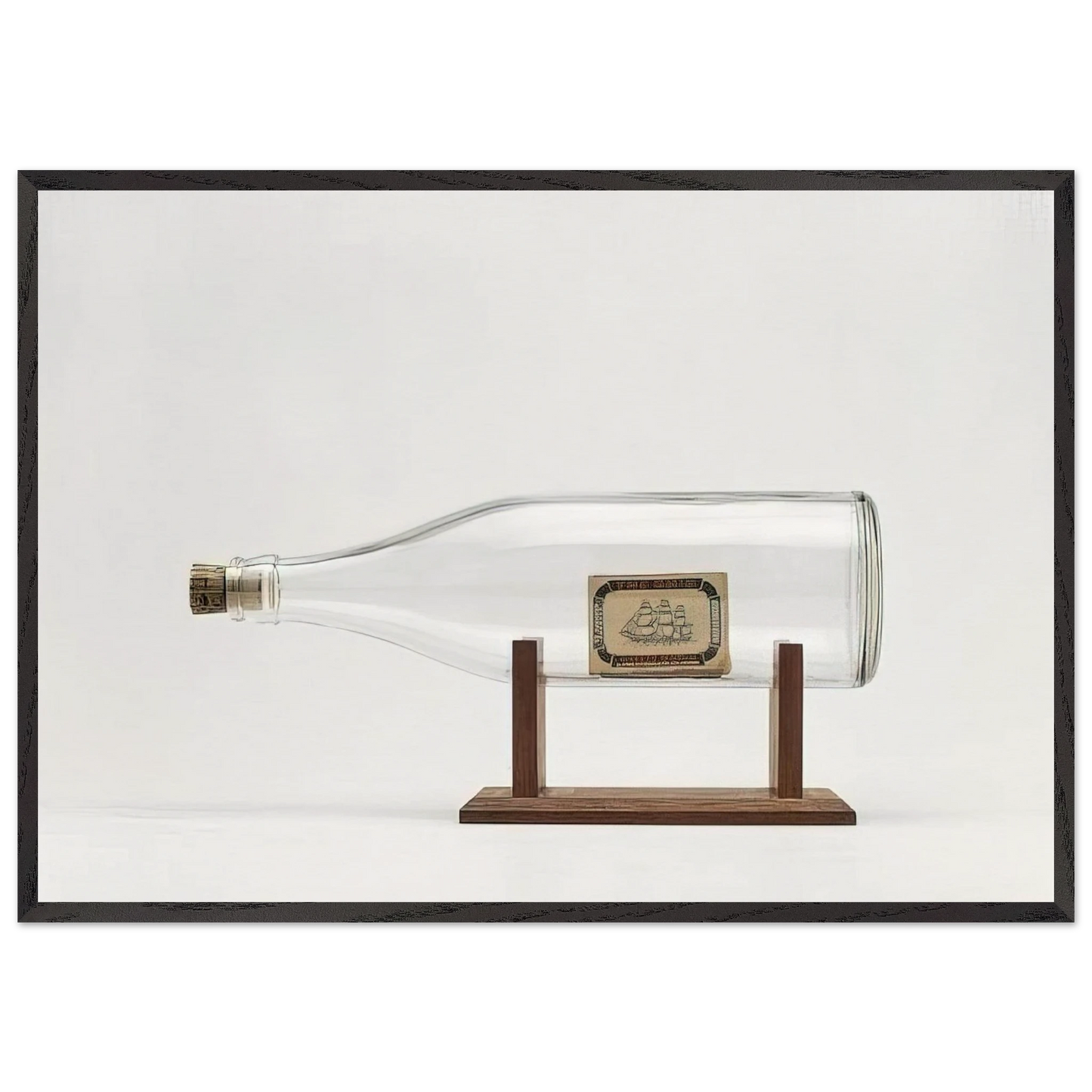 Ship in a Bottle - 1963 - Billy Apple 70x100 cm / 28x40 inches Framed Art Print – Black Wooden Frame