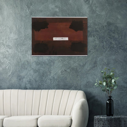PASTED CLOTH 1976 - Antoni Tapies Brushed Aluminum Print - 70x100 cm / 28x40 inches | Antoni Tapies Aluminum Print | Antoni Tapies Prints