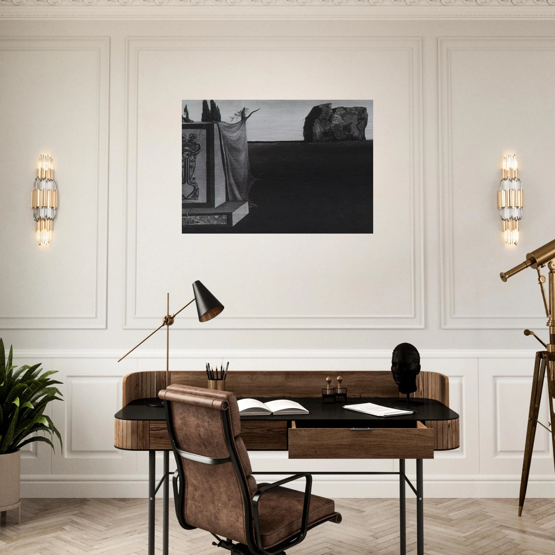 LANDSCAPE - Salvador Dali Brushed Aluminum Print - 70x100 cm / 28x40 inches | Salvador Dali Aluminum Print | Salvador Dali Prints